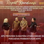 KPU Sumut Menghadiri Rakor Persiapan Pembentukan KPPS