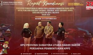 KPU Sumut Menghadiri Rakor Persiapan Pembentukan KPPS