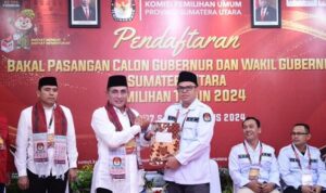 KPU Sumut Menerima Pendaftaran Resmi Edy Rahmayadi dan Hasan Basri Sagala