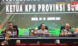 Ketua KPU Provinsi Sumut Menjadi Narsum pada Pelatihan Pra Ops Mantap Praja Toba Tahun 2024