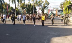 Kodim 0808Blitar dan Kejari Kabupaten Blitar Menggelar Kegiatan Olahraga Bersama