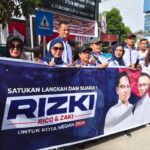Ratusan Sopo ATRestorasi Bersatu Mendampingi Daftarkan Rico Waas dan Zaki di Kantor KPU Kota Medan