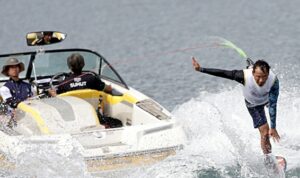 Hari Ketiga PON di Danau Toba, 57 Peski Air Bersaing di Nomor Wakeboard