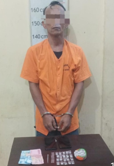 Polres Langkat Tangkap 2 Laki-Laki Diduga Pengedar Narkotika Jenis Sabu