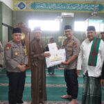 Kapolres Langkat Laksanakan Jumat Curhat di Masjid Saiful Amaliah Hadigah, Berikan Pesan Kamtibmas