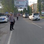 Polres Langkat Gelar Razia Ops Keselamatan Toba 2025 di Jalan Jendral KH. Z. Arifin