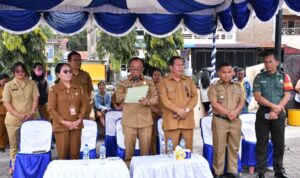 Warga Pangururan Antusias, Serbu Gerakan Pangan Murah di Taman Sitolu Hae Horbo Pangururan