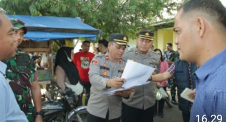Kapolres Sergai Bersama Forkopimda Sidak Pasar Menjelang 15 Hari Besar Keagamaan Nasional Idul Fitri 1446 H