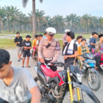 Patroli Asmara Subuh Polres Sergai Tertibkan 56 Sepeda Motor yang Melanggar Lalu Lintas