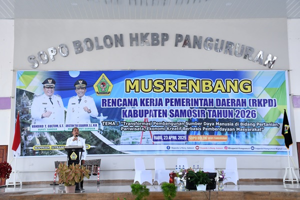 Wakil Bupati Samosir Membuka Secara Resmi Musrenbang RKPD 2026