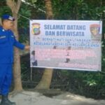 Polres Sergai Jelang Libur Lebaran Idul Fitri Pasang Spanduk Himbauan kepada Wisatawan