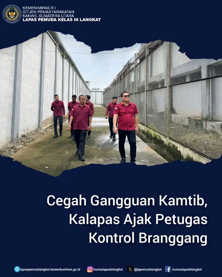 Cegah Potensi Gangguan Kamtib, Petugas Diminta Kalapas Perketat Kontrol di Branggang