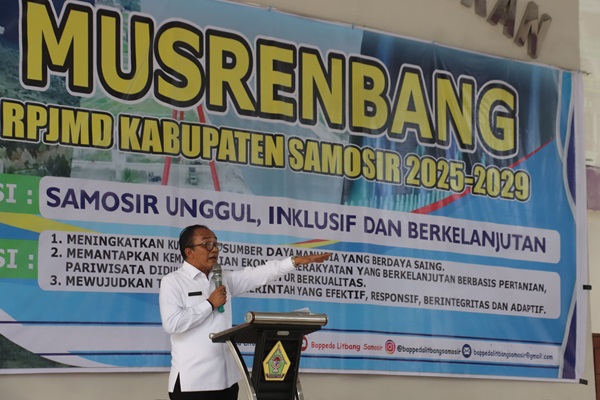 Musrenbang RPJMD 2025–2029 Resmi Dibuka Wabup, Pemkab Samosir Siap Rumuskan Arah Pembangunan Daerah