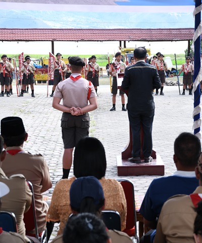 Wakil Bupati Samosir Ajak Pramuka Tumbuhkan Karakter Tangguh dan Berkepribadian Luhur