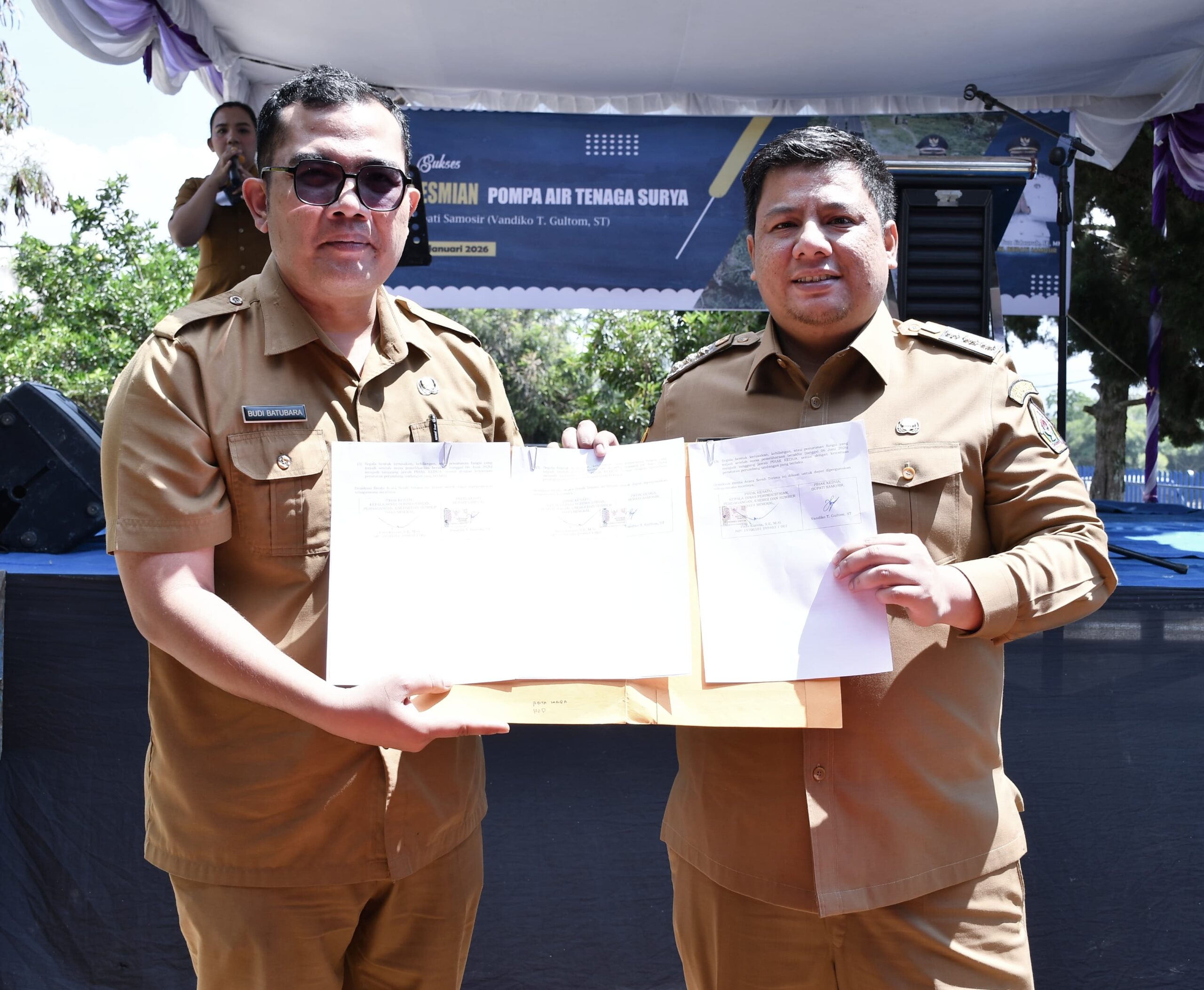Perkuat Ketahanan Pangan, Bupati Samosir Resmikan Pompa Air Tenaga Surya Rp 2,6 Miliar di Onan Runggu