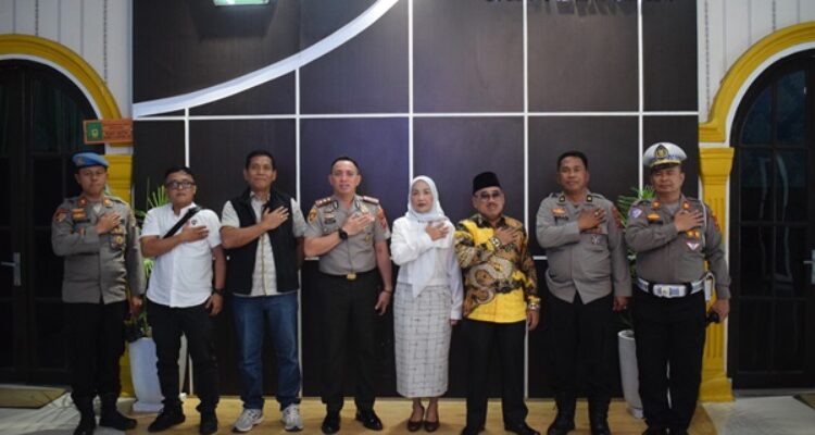 Kapolresta Binjai Berkunjung, Pimpinan DPRD Langkat Beri Sambutan