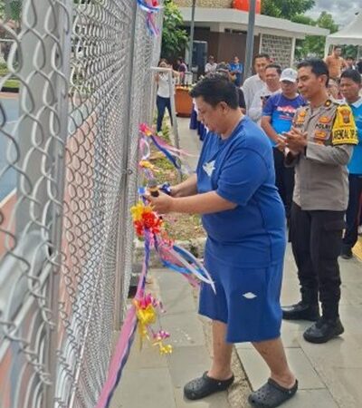 Bupati Samosir Resmikan Lapangan Basket di Kawasan Waterfront City, Perkuat Daya Tarik Wisata