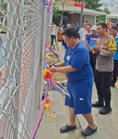 Bupati Samosir Resmikan Lapangan Basket di Kawasan Waterfront City, Perkuat Daya Tarik Wisata