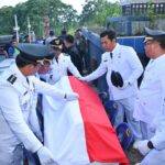 Bupati Samosir Pimpin Upacara Kenegaraan Pemakaman Camat Palipi Roberd Sinaga