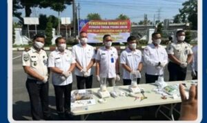 Lapas Kelas IIA Binjai Adakan Pemusnahan Barang Bukti Bersama Kejaksaan Negeri Binjai