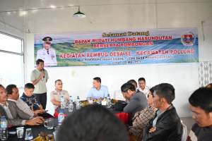 Bupati Humbahas Gelar Rembug Pembangunan Bersama Kepala Desa se-Kecamatan Pollung