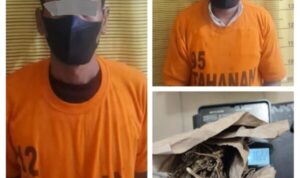 Dua Pria Diduga Pengedar Narkoba Ditangkap Polsek Binjai Kota Polres Binjai