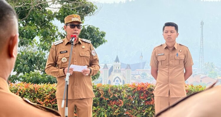 Pimpin Apel Gabungan, Bupati Taput Tekankan Perubahan Mental Kerja ASN dan Penguatan Pelayanan Publik